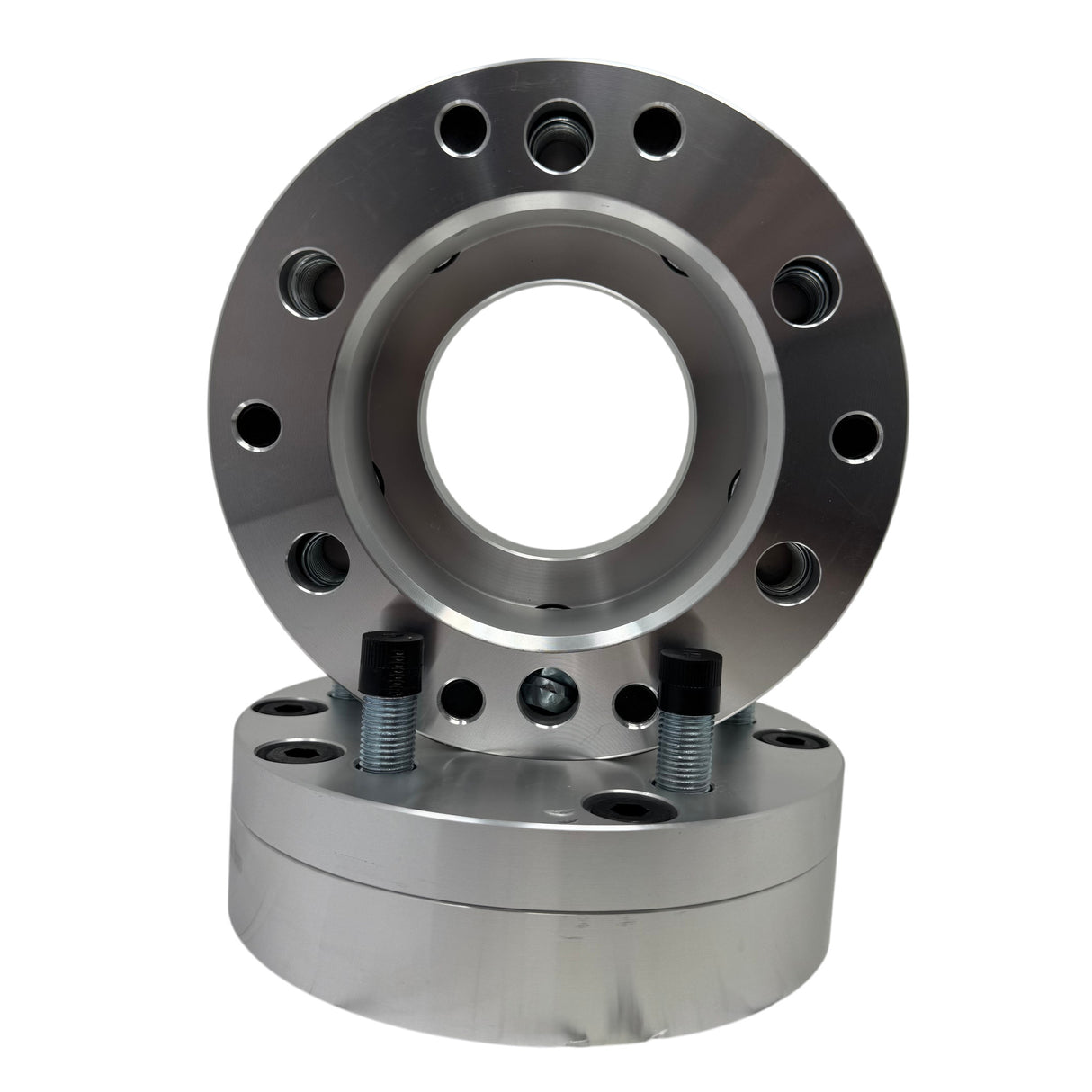 2 WHEEL ADAPTERS 6X5.5 TO 5X5.5 | USE 5 LUG WHEELS ON 6 LUG TRUCK 2" THICK 14X1.5