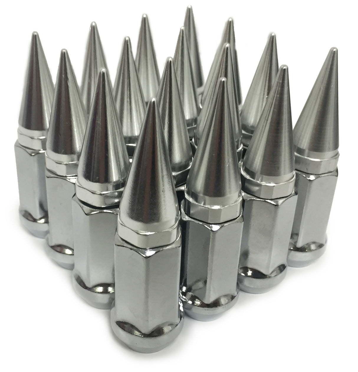 20 CHROME SPIKED EXTENDED LUG NUTS 1/2x20 OFFROAD WHEELS FOR CJ YJ JK JEEP