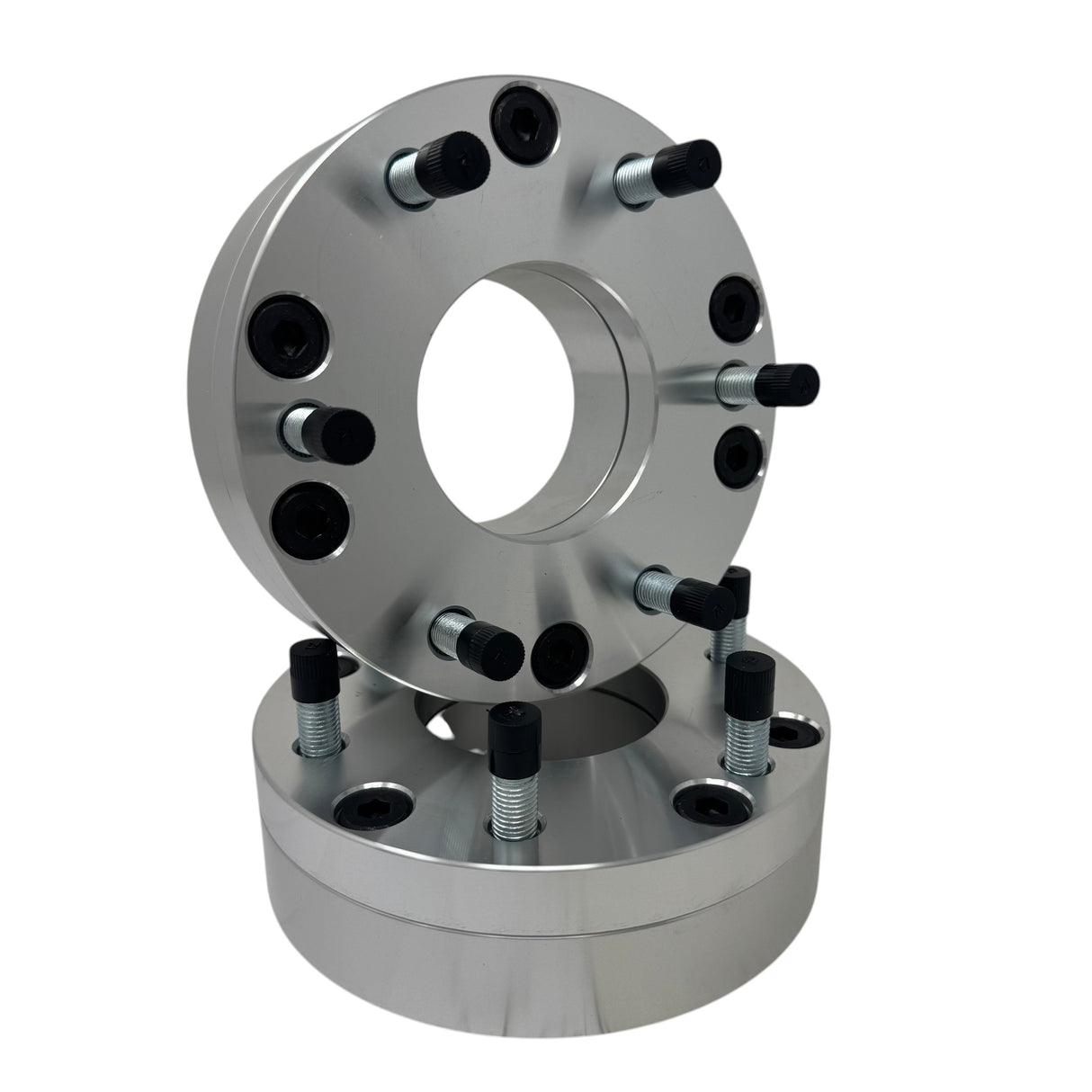 2 WHEEL ADAPTERS 5x4.75 TO 6x5.5 | USE 6 LUG WHEELS ON 5 LUG CAR | 2" INCH THICK | 12x1.5