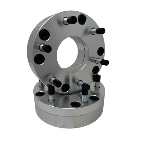 4x 5x135 to 6x135 Wheel Adapters | 2" Inch Thick (50mm) | 14x2 Studs & Lug Nuts | 87.1mm Center Bore | Forged 6061 T-6 Aerospace Grade Hard Anodized Aluminum - SET Group USA
