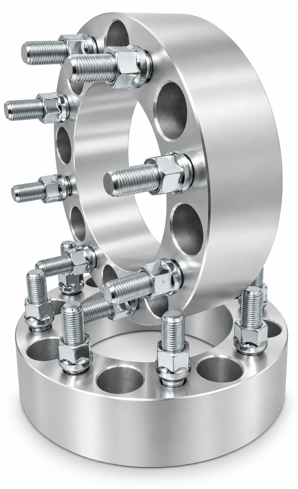 4x 8x170 Wheel Spacers Ford F-250/F-350 2003+, 2" inch, 2 Hub & Wheel Centric Fronts + 2 Lug Centric Rears, M14x1.5 + 32 Free Black or Chrome Spline Lug Nuts - SET Group USA