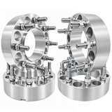 4x 8x170 Wheel Spacers Ford F-250/F-350 2003+, 2" inch, 2 Hub & Wheel Centric Fronts + 2 Lug Centric Rears, M14x1.5 + 32 Free Black or Chrome Spline Lug Nuts - SET Group USA