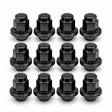14x1.5 OEM Toyota / Lexus Style Mag Lug Nuts For Tacoma, Tundra, Land Cruiser, Sequoia, LX, GX Black Wheel Lugs With Attached Washer 14mm x 1.5 - SET Group USA