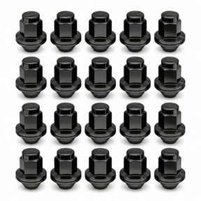 14x1.5 OEM Toyota / Lexus Style Mag Lug Nuts For Tacoma, Tundra, Land Cruiser, Sequoia, LX, GX Black Wheel Lugs With Attached Washer 14mm x 1.5 - SET Group USA