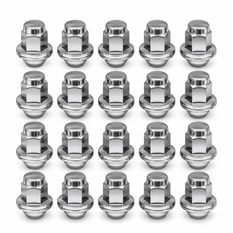 14x1.5 OEM Toyota / Lexus Style Mag Lug Nuts For Tacoma, Tundra, Land Cruiser, Sequoia, LX, GX Chrome Wheel Lugs With Attached Washer 14mm x 1.5 - SET Group USA